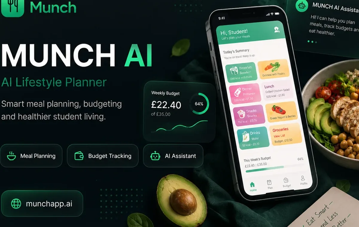 MUNCH AI mobile and web product experience by TAS