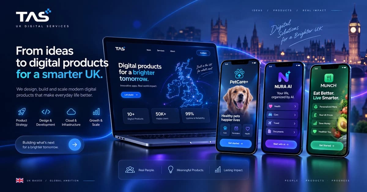 TAS digital product and growth services for UK businesses